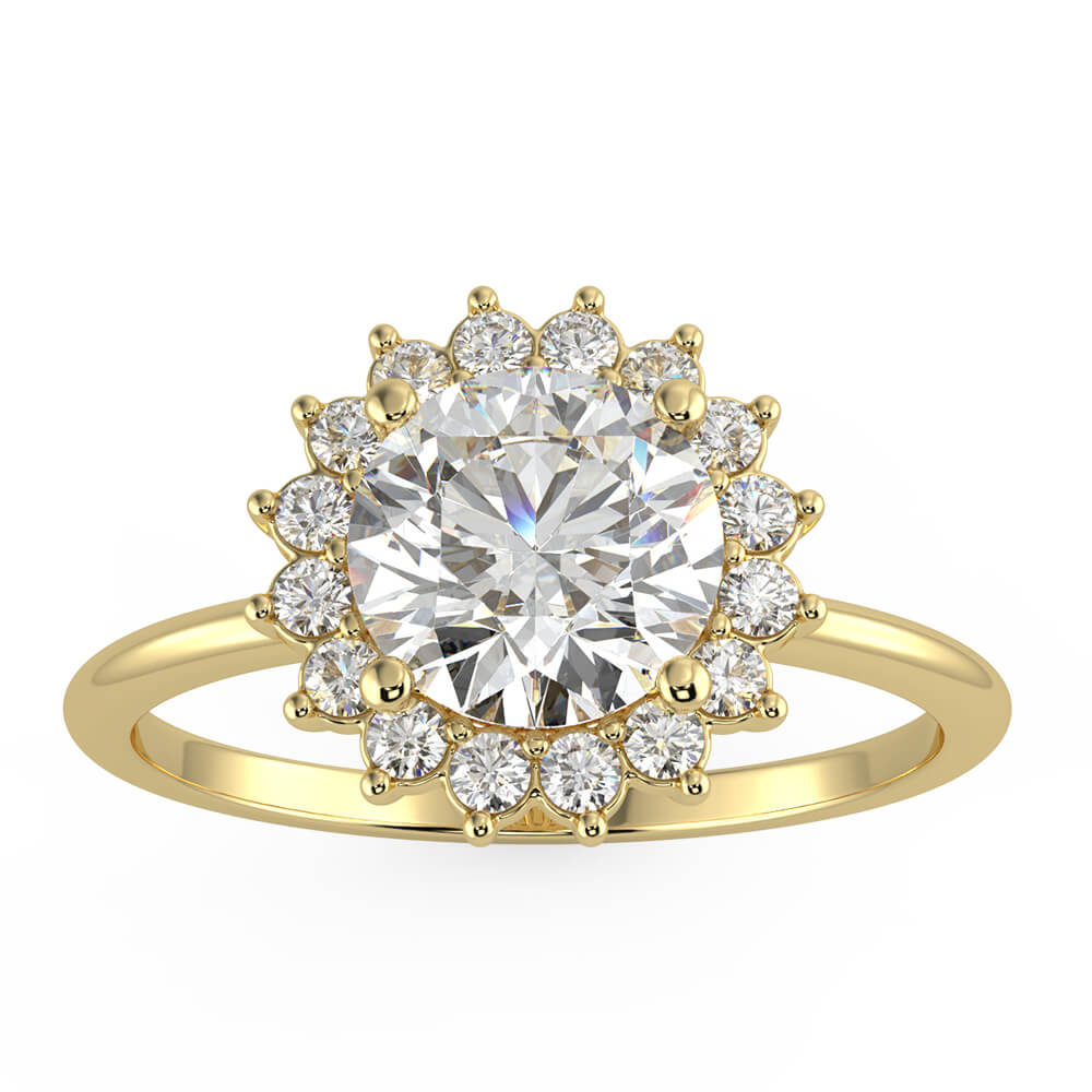 Daybreak Diamond Ring in 18k yellow gold – Australian Diamond Network