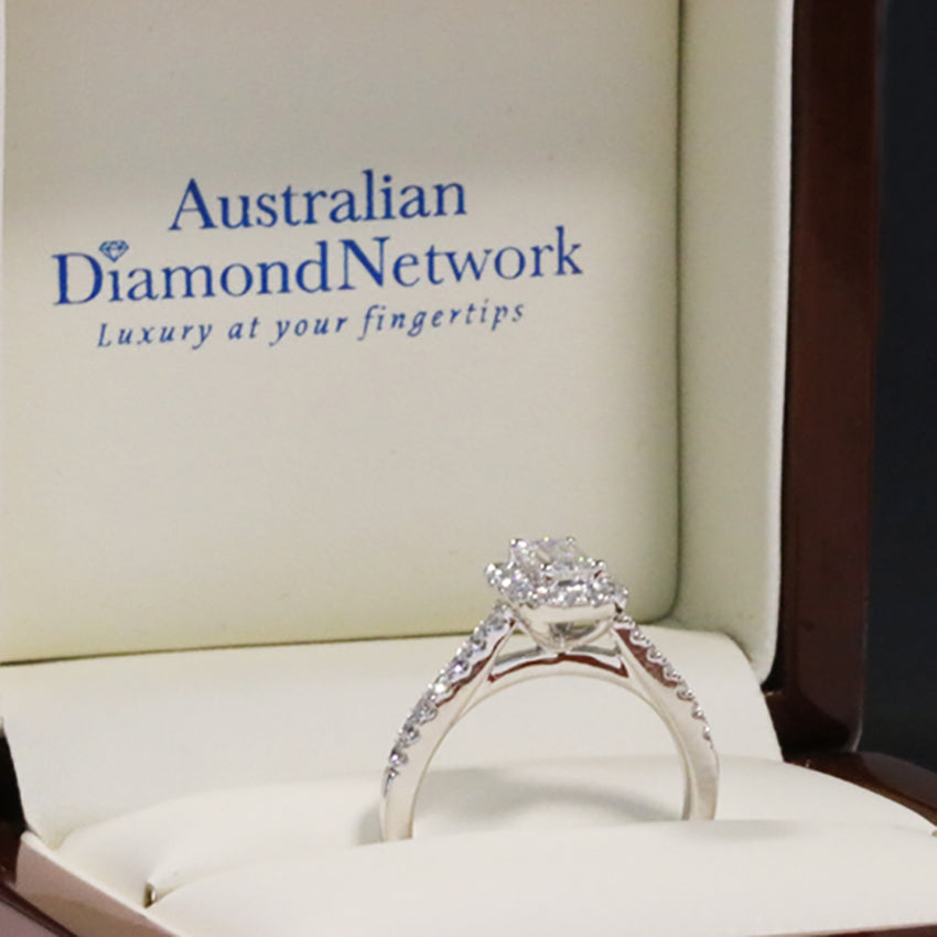 emerald cut diamond engagement ring - Australian Diamond Network