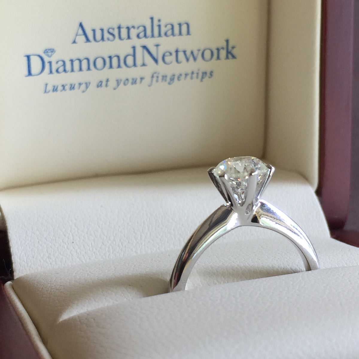 1 carat solitaire diamond engagement ring - Australian Diamond Network