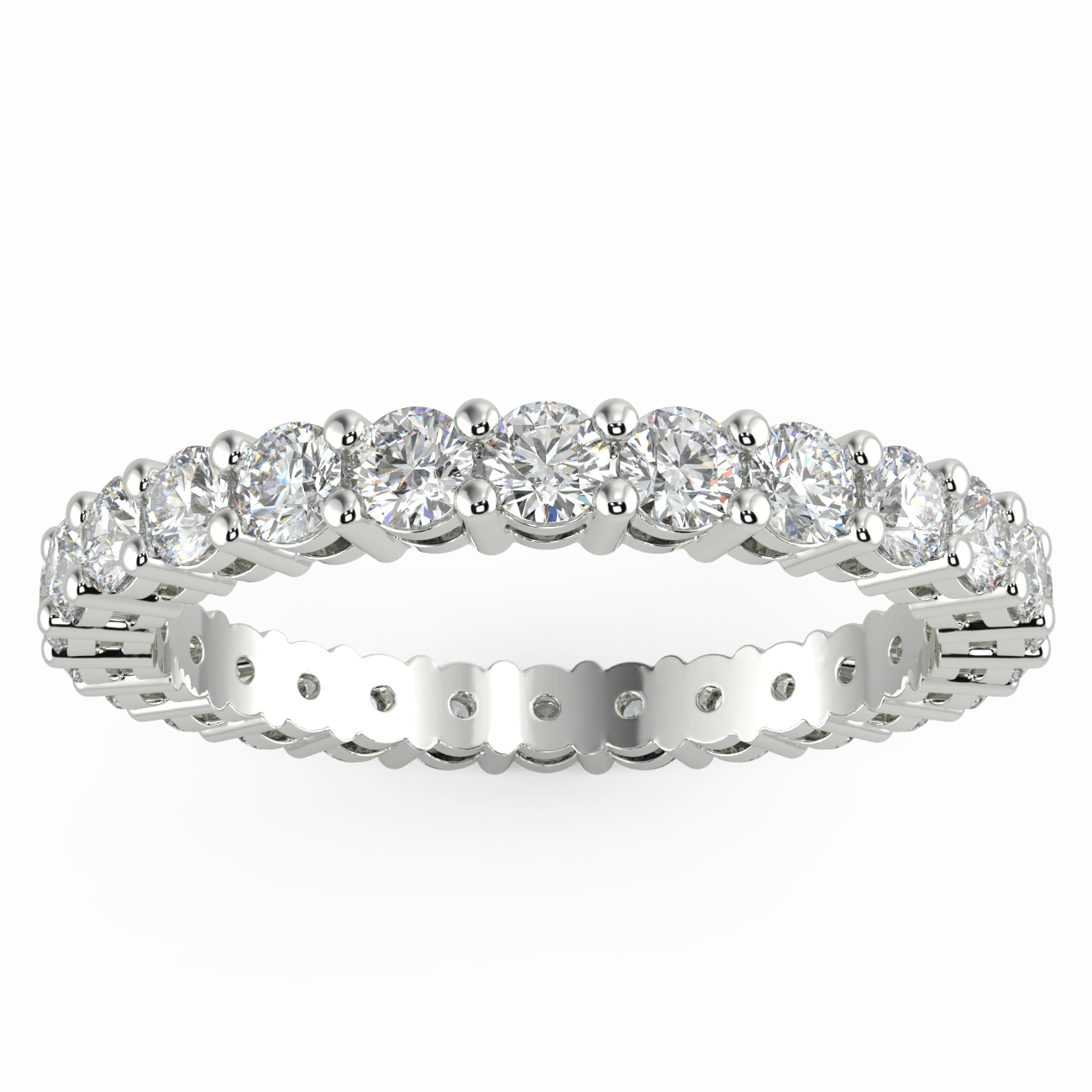 Fully Set Double Bezel Diamond Eternity Ring - Australian Diamond Network