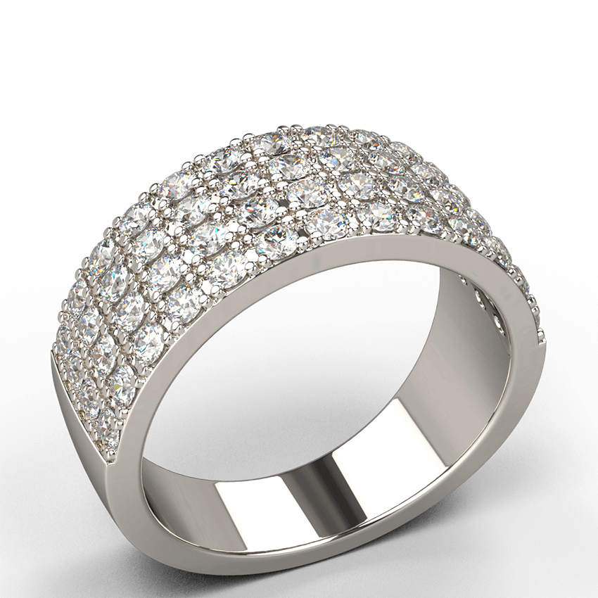White Gold Diamond Dress Ring - Australian Diamond Network