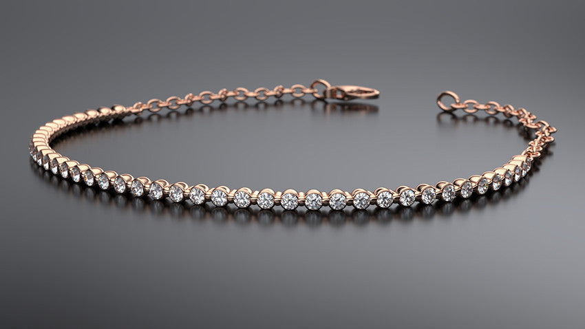diamond bracelet in rose gold - Australian Diamond Network