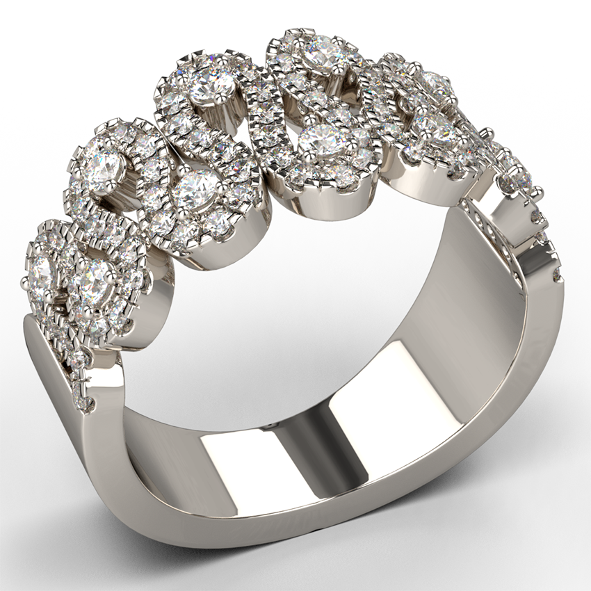 Curvata Diamond Dress Ring - Australian Diamond Network