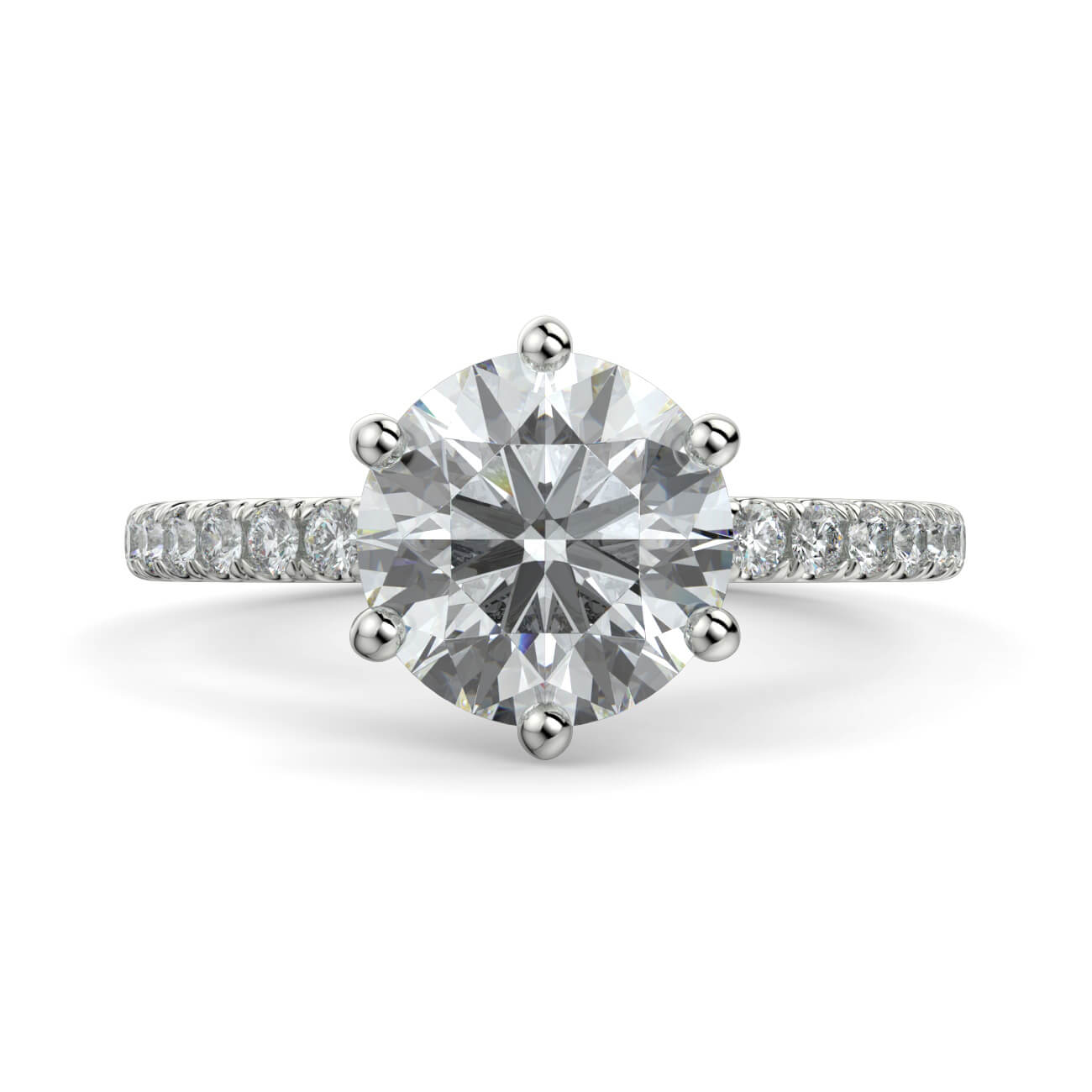 Delicate ‘Liat’ Diamond Engagement Ring in Platinum – Australian Diamond Network