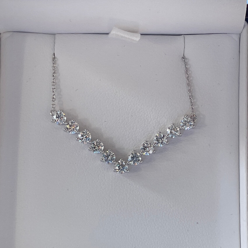 Herkimer Diamond Chevron Necklace – Derive Jewelry