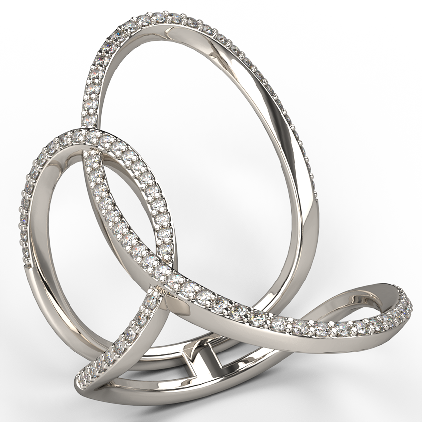 Eccentric Diamond Dress Ring - Australian Diamond Network