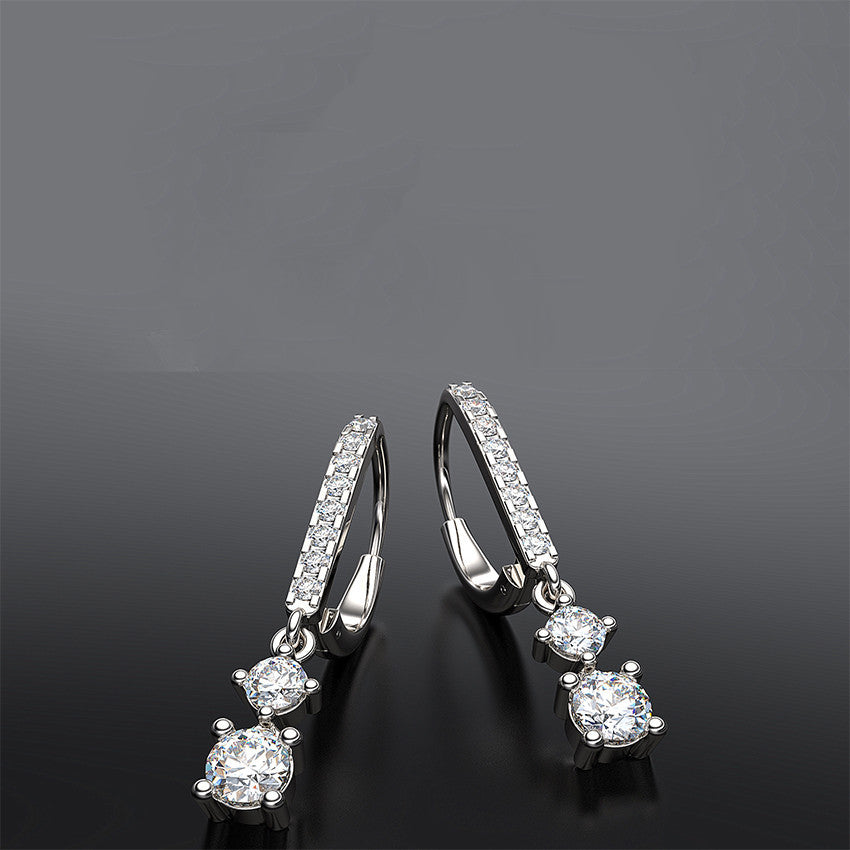Buy Black & White Diamond Halo Earrings Online - Australia | Jacque Fine  Jewellery
