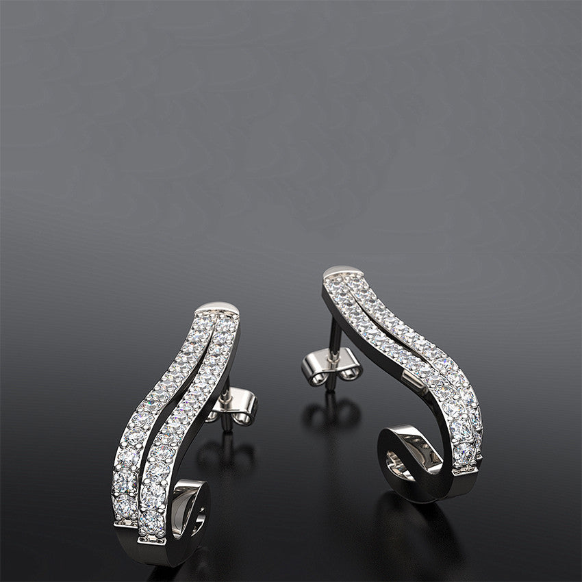 Double-Strand Diamond Earrings - Australian Diamond Network