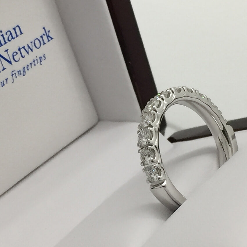 diamond wedding ring 18k white gold - Australian Diamond Network
