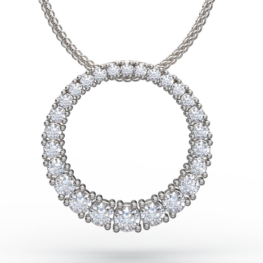 loves growth diamond pendant necklace white gold - Australian Diamond Network
