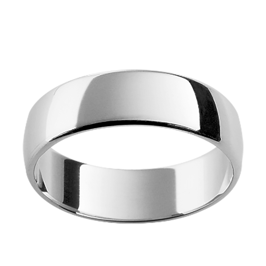 White Gold Comfort Fit Mens Wedding Ring – Australian Diamond Network