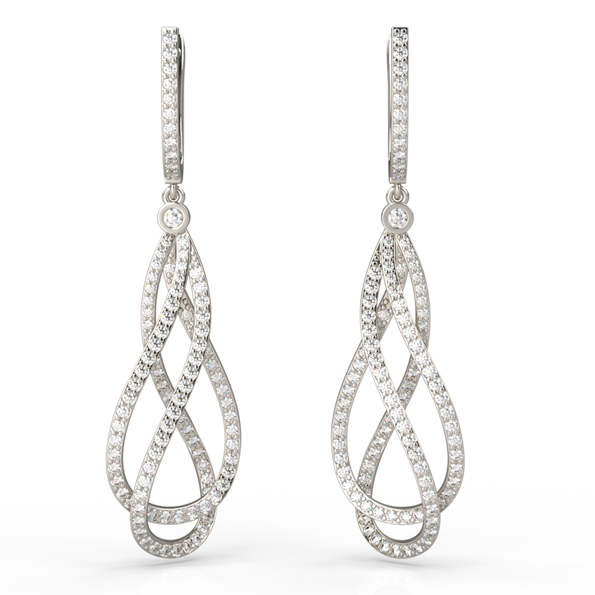 Prestige Intertwined Diamond Earrings - Australian Diamond Network