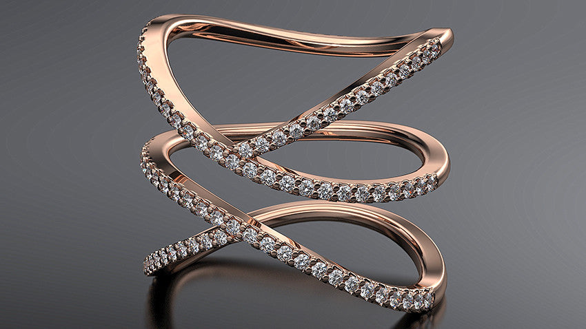 Quoil Diamond Dress Ring - Australian Diamond Network