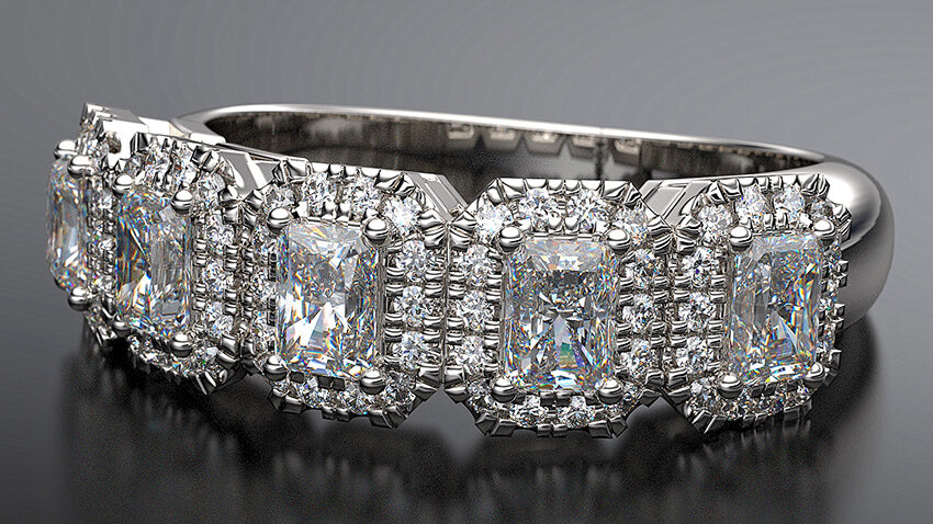 radiant cut diamond cocktail ring - Australian Diamond Network