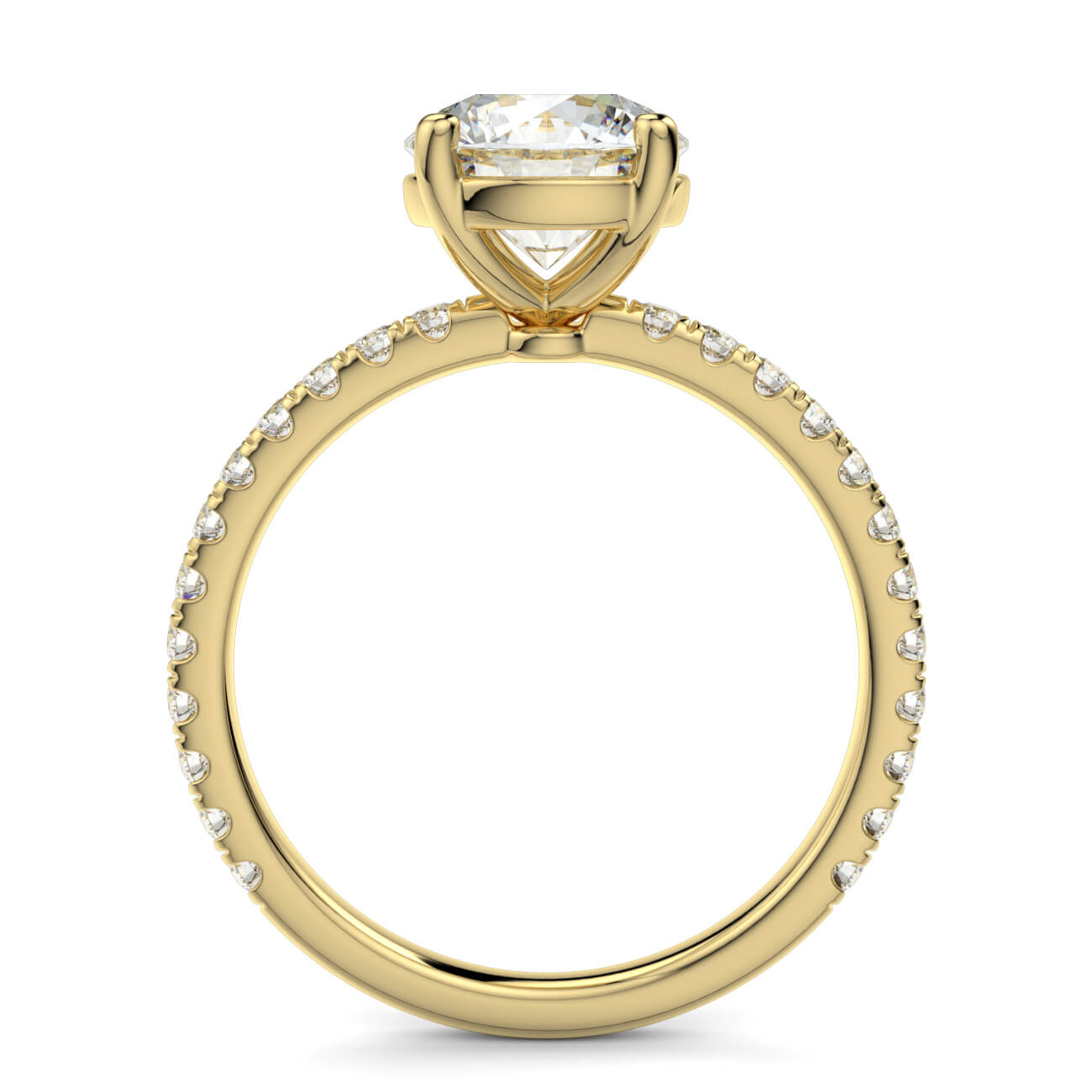 Delicate ‘Liat’ 4 Claw Diamond Engagement Ring in 18k Yellow Gold – Australian Diamond Network