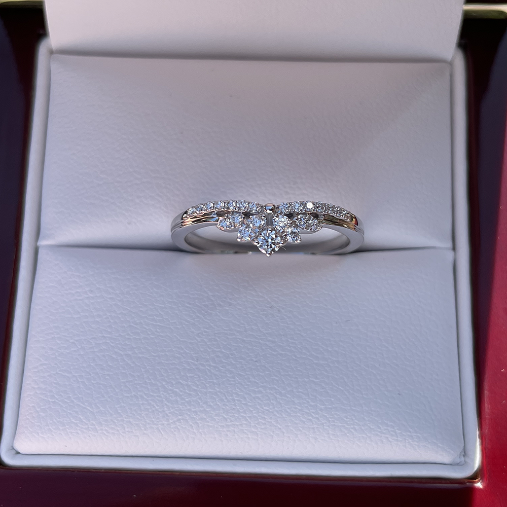 Tiara Diamond Wedding Ring from Australian Diamond Network in White Gold
