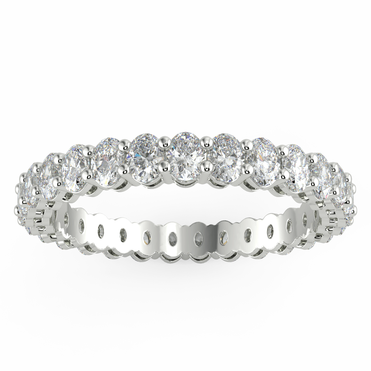 Oval Shape Diamond Eternity Ring - Australian Diamond Network